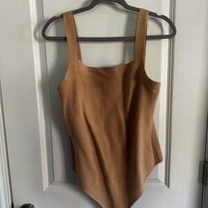 Abercrombie & Fitch Tan Tank bodysuit